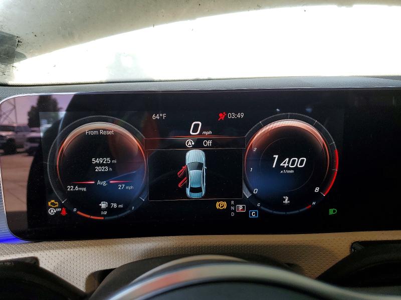 2021 Mercedes-benz A-klasse VIN W1K3G4EB5MJ268445 COPART salvage auction — ROLLOVER, In - Dis/Dlr/Exp Only Clean Title, sold $4,100 on 2026-07-21 (photo 9)