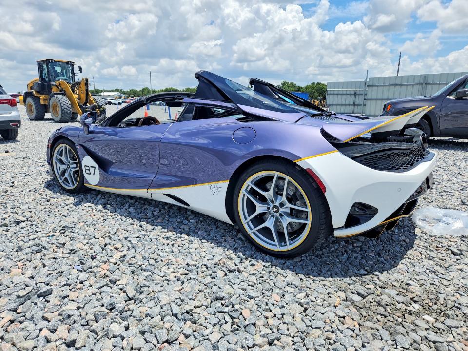 2024 Mclaren 750s VIN SBM14BCA7RW007540 COPART salvage auction — SIDE, Fl - Cert Of Title Slvg Rebuildable, sold $5,200 on 2026-07-21 (photo 2)