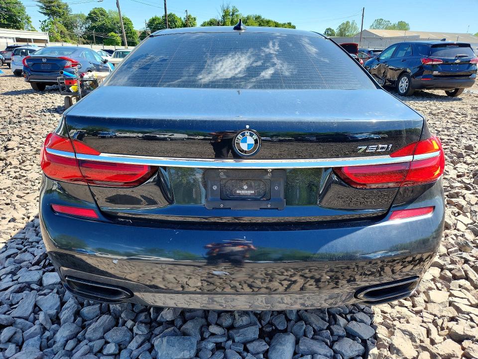 2016 BMW 7er VIN WBA7F0C51GGM20854 COPART salvage auction — FRONT END, Pa - Certificate Of Salvage, sold $4,800 on 2026-07-27 (photo 6)