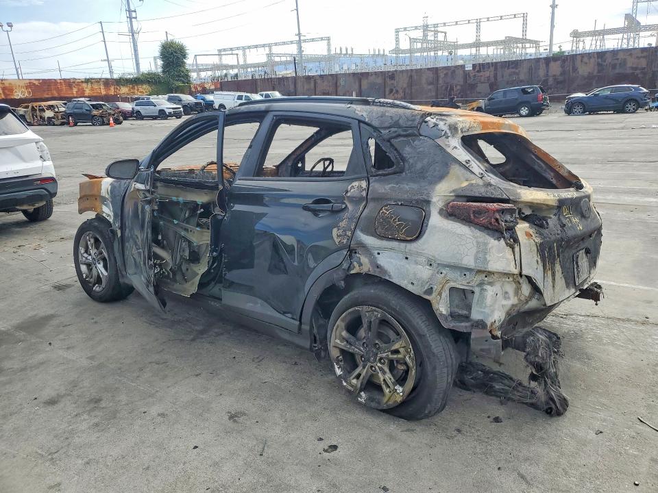 2023 Hyundai Kona VIN KM8K6CAB9PU060821 COPART salvage auction — BURN, Ca - Non-Repairable Vehicle Cert, sold $175 on 2026-07-15 (photo 2)