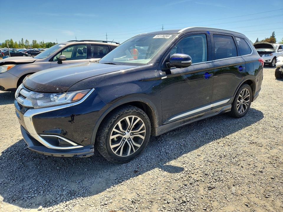 2018 Mitsubishi Outlander VIN JA4AZ3A38JZ015311 COPART salvage auction — REAR END, Or - Salvage Title Certificate, sold $3,550 on 2026-07-07 (photo 1)