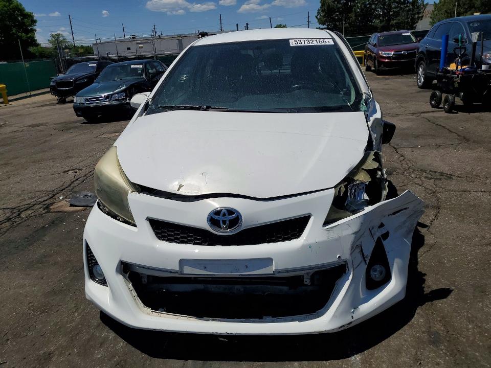 2012 Toyota Yaris VIN JTDKTUD30CD516190 COPART salvage auction — FRONT END, Co - Public - Salvage Title, sold $1,550 on 2026-07-16 (photo 5)