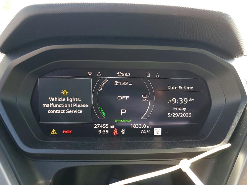2023 Audi Q4 e-tron VIN WA1BCBFZ7PP014474 COPART salvage auction — FRONT END, Md - Cert Of Salvage > 75% Damage, sold $14,600 on 2026-09-01 (photo 9)