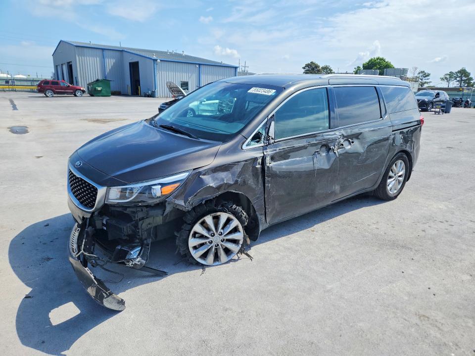 2017 Kia SEDONA VIN KNDMC5C14H6292206 COPART salvage auction — SIDE, Ok - Cert Of Title-Salvage, sold $1,400 on 2026-07-31 (photo 1)
