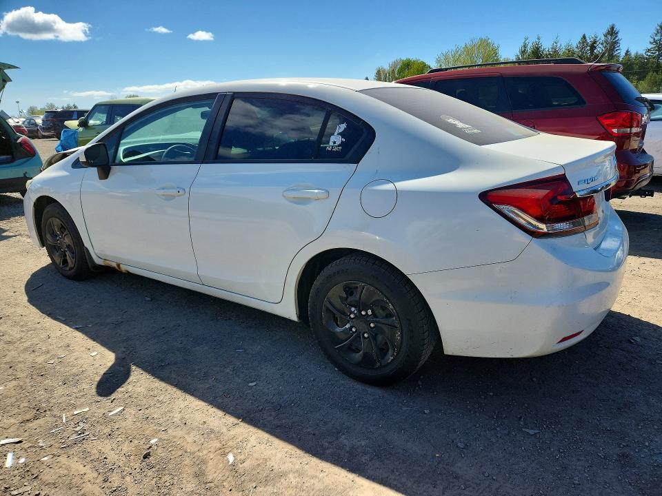 2014 Honda Civic VIN 2HGFB2F48EH001704 COPART salvage auction — FRONT END, On - Permit Salvage, sold $625 on 2026-07-02 (photo 2)