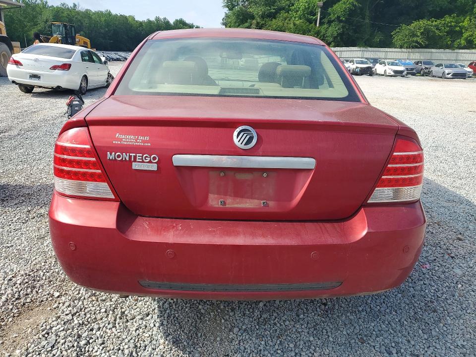 2006 Mercury Montego VIN 1MEFM42116G603212 COPART salvage auction — ENGINE BURN, Ms - Cert Of Title-Salvaged, sold $150 on 2026-07-08 (photo 6)