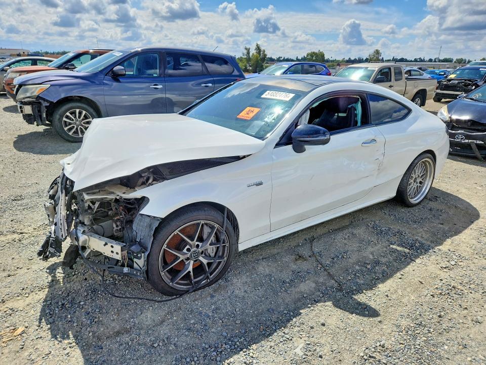 2017 Mercedes-benz C class VIN WDDWJ6EB8HF453110 COPART salvage auction — FRONT END, Ca - Dis/Dlr/Exp Only Clean Title, sold $3,850 on 2026-07-28 (photo 1)