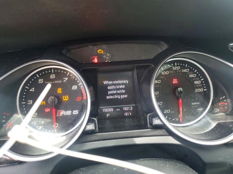 2013 Audi Rs5 VIN WUAC6AFR0DA901685 COPART salvage auction — SIDE, Ga - Cert Of Title-Salvage, sold $4,200 on 2026-08-05 (photo 9)