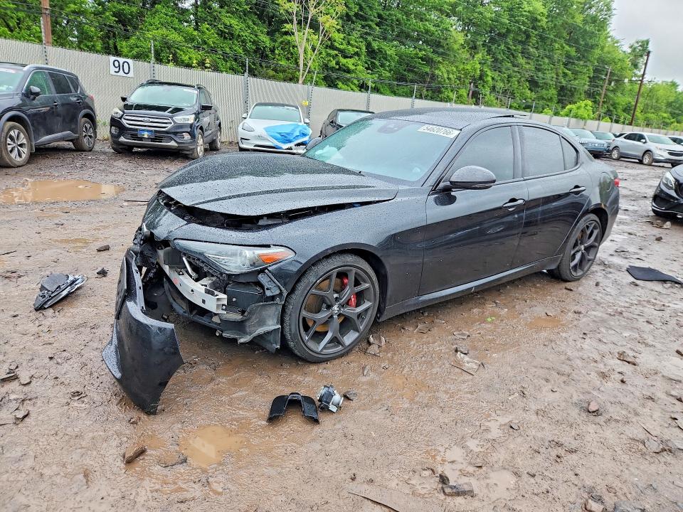 2020 Alfa romeo Giulia VIN ZARFANAN1L7635163 COPART salvage auction — FRONT END, Pa - Certificate Of Salvage, sold $1,850 on 2026-07-20 (photo 1)