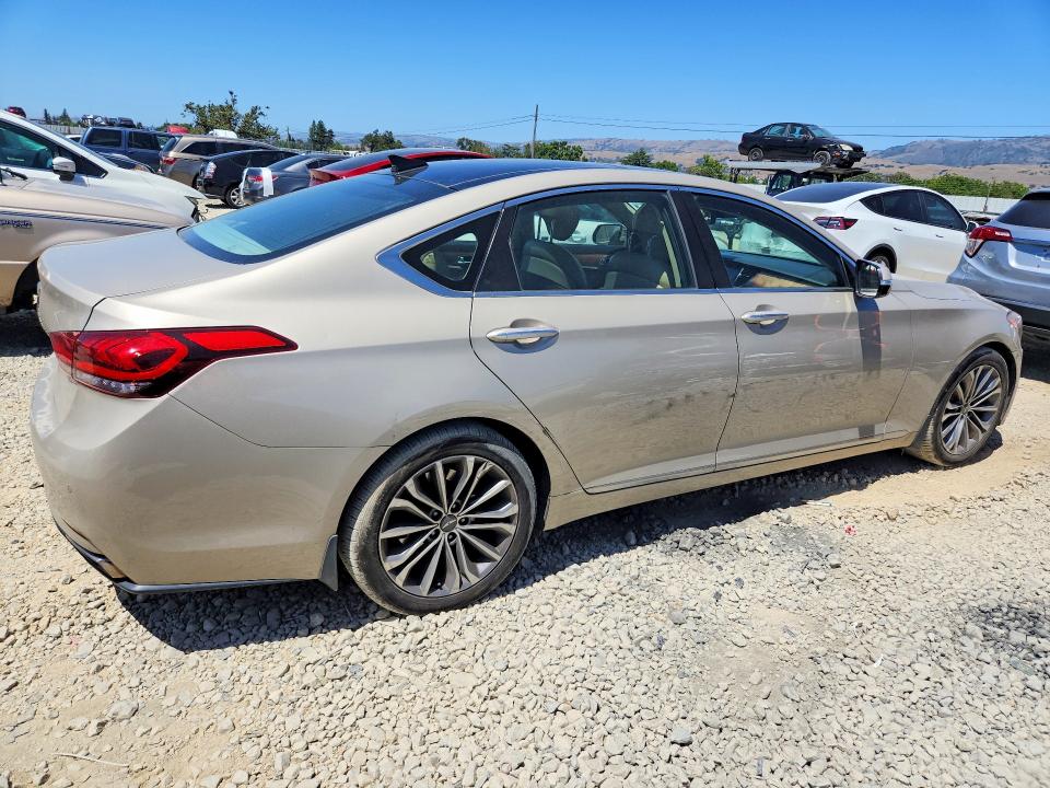 2015 Hyundai Genesis VIN KMHGN4JE3FU079534 COPART salvage auction — FRONT END, Ca - Salvage Certificate, sold $1,550 on 2026-07-02 (photo 3)