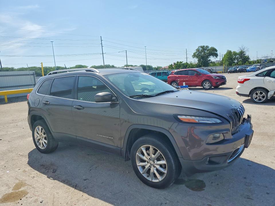 2014 Jeep Cherokee VIN 1C4PJMDB4EW203878 COPART salvage auction — FRONT END, Ia - Cert Of Title-Salvage Title, sold $550 on 2026-07-31 (photo 4)