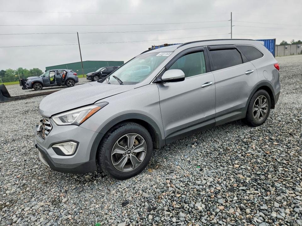 2013 Hyundai Santa fe VIN KM8SN4HF8DU017634 COPART salvage auction — FRONT END, GA - CERT OF TITLE-SALVAGE, sold $1,850 on 2026-07-28 (photo 1)