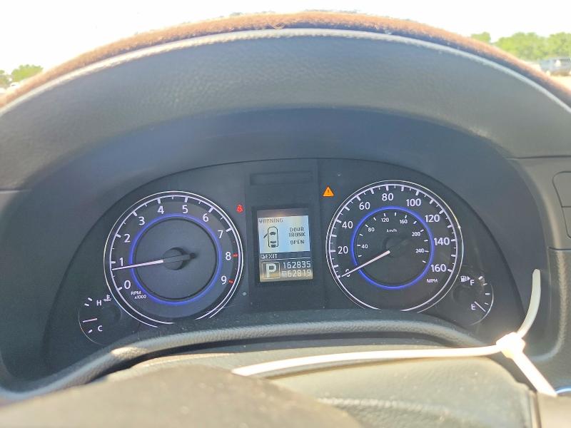 2012 Infiniti G VIN JN1CV6AP8CM620415 COPART salvage auction — REAR END, Tx - Salvage Vehicle Title, sold $1,400 on 2026-07-16 (photo 9)