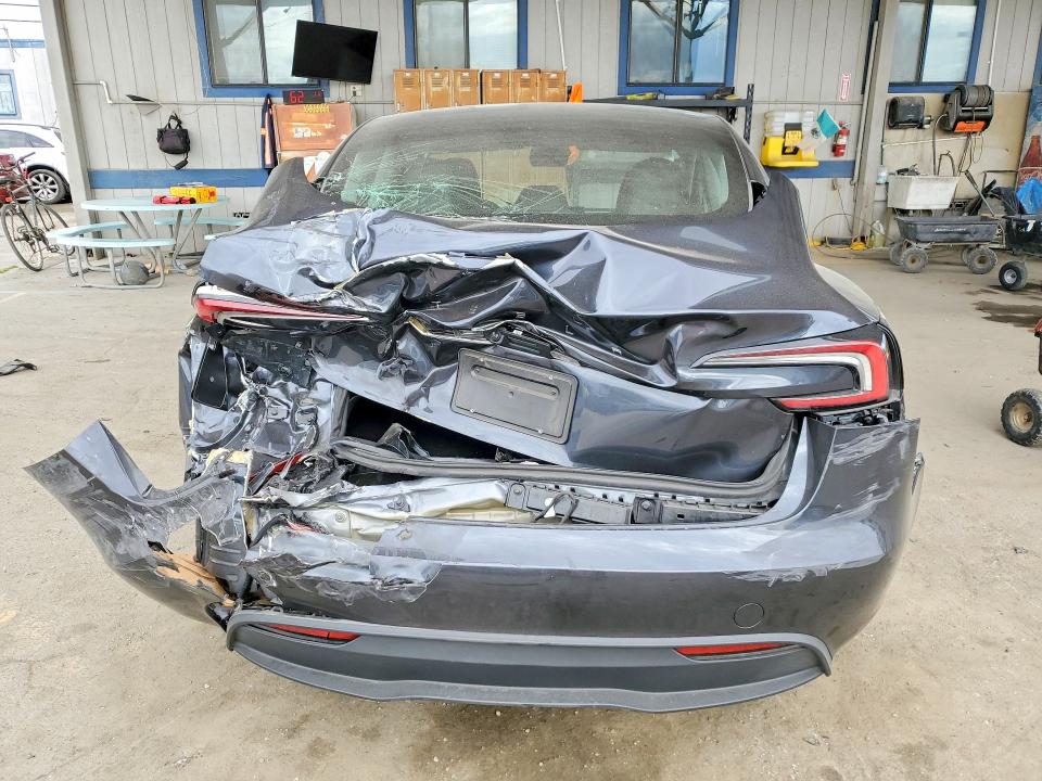 2024 Tesla VIN 5YJ3E1EA3RF743451 COPART salvage auction — REAR END, Ca - Salvage Certificate, sold $9,900 on 2026-07-02 (photo 6)