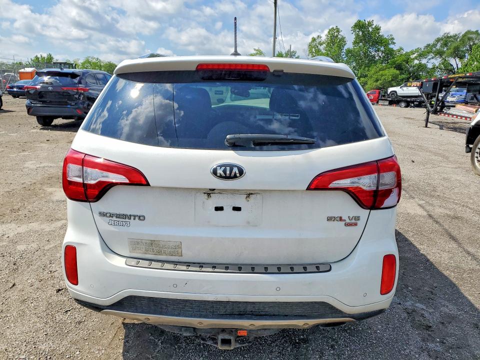 2014 Kia VIN 5XYKWDA73EG459454 COPART salvage auction — FRONT END, Md - Cert Of Salvage > 75% Damage, sold $400 on 2026-07-23 (photo 6)