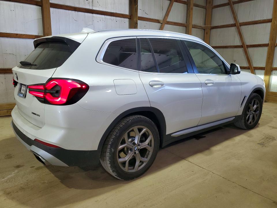 2022 BMW X3 VIN WBX57DP01NN154485 COPART salvage auction — HAIL, OH - CERT OF TITLE-SALVAGE, sold $12,800 on 2026-08-03 (photo 3)