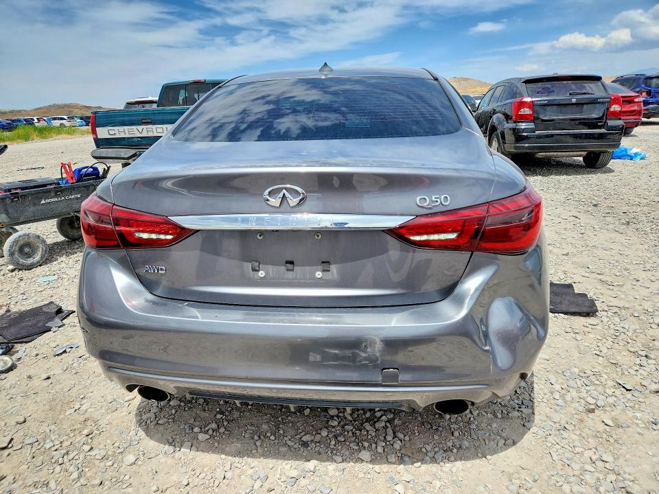 2018 Infiniti Q50 VIN JN1CV7AR2JM280764 COPART salvage auction — FRONT END, UT - SALVAGE CERTIFICATE, sold $325 on 2026-07-31 (photo 6)