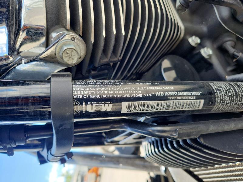 2021 Harley-davidson VIN 1HD1KRP24MB621065 COPART salvage auction — FRONT END, CA - SALVAGE CERTIFICATE, sold $4,550 on 2026-07-02 (photo 9)