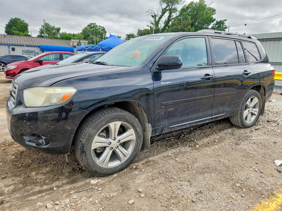 2009 Toyota Highlander VIN JTEES43A792119561 COPART salvage auction — HAIL, Ks - Cert Of Title-Salvage, sold $1,200 on 2026-07-08 (photo 1)