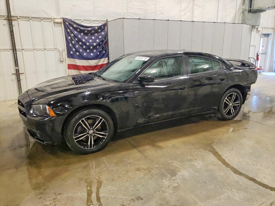 2014 Dodge Charger VIN 2C3CDXJG6EH145976 COPART salvage auction — REAR END, ID - SALVAGE CERTIFICATE OF TITLE, sold $625 on 2026-08-10 (photo 1)