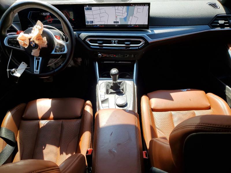 2023 BMW M3 VIN WBS53AY04PFP82536 COPART salvage auction — ALL OVER, Ct - Cert Of Title-Salvage, sold $17,300 on 2026-07-07 (photo 8)