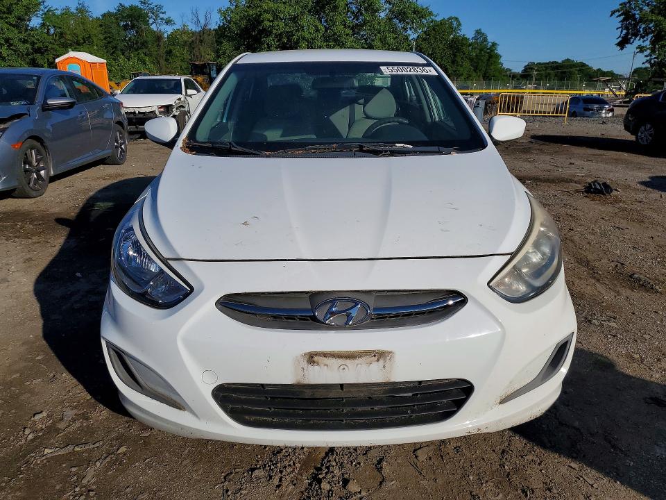2017 Hyundai Accent VIN KMHCT4AEXHU309822 COPART salvage auction — FRONT END, Md - Certificate Of Title, sold $1,100 on 2026-07-02 (photo 5)