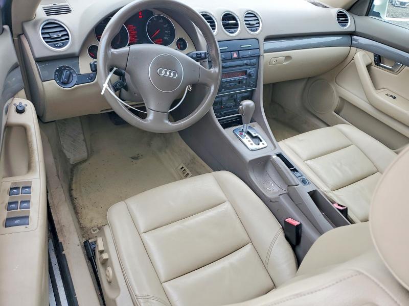 2005 Audi A4 VIN WAUAC48H85K006957 COPART salvage auction — FRONT END, Nj - Cert Of Title-Salvage, sold $325 on 2026-07-20 (photo 8)