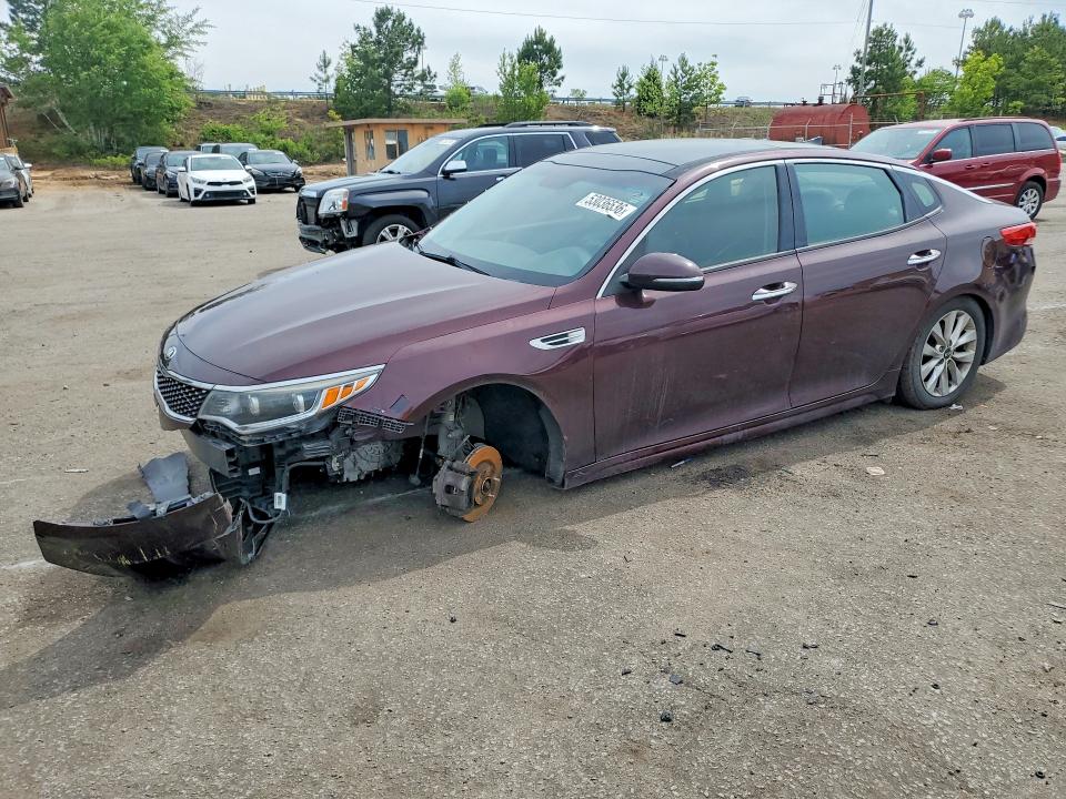 2016 Kia Optima VIN 5XXGU4L38GG120363 COPART salvage auction — FRONT END, Sc - Cert Of Title-Salvage, sold $1,050 on 2026-07-10 (photo 1)