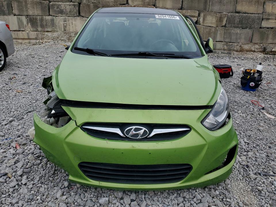 2012 Hyundai Accent VIN KMHCT5AEXCU040543 COPART salvage auction — FRONT END, KY - CERT OF TITLE-SALVAGE, sold $250 on 2026-07-24 (photo 5)