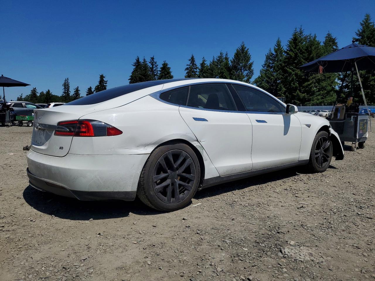 2014 Tesla Model S VIN 5YJSA1S1XEFP28791 COPART salvage auction — Front End, AZ - CERT OF TITLE - SALVAGE, sold $2,750 on 2026-10-02 (photo 3)