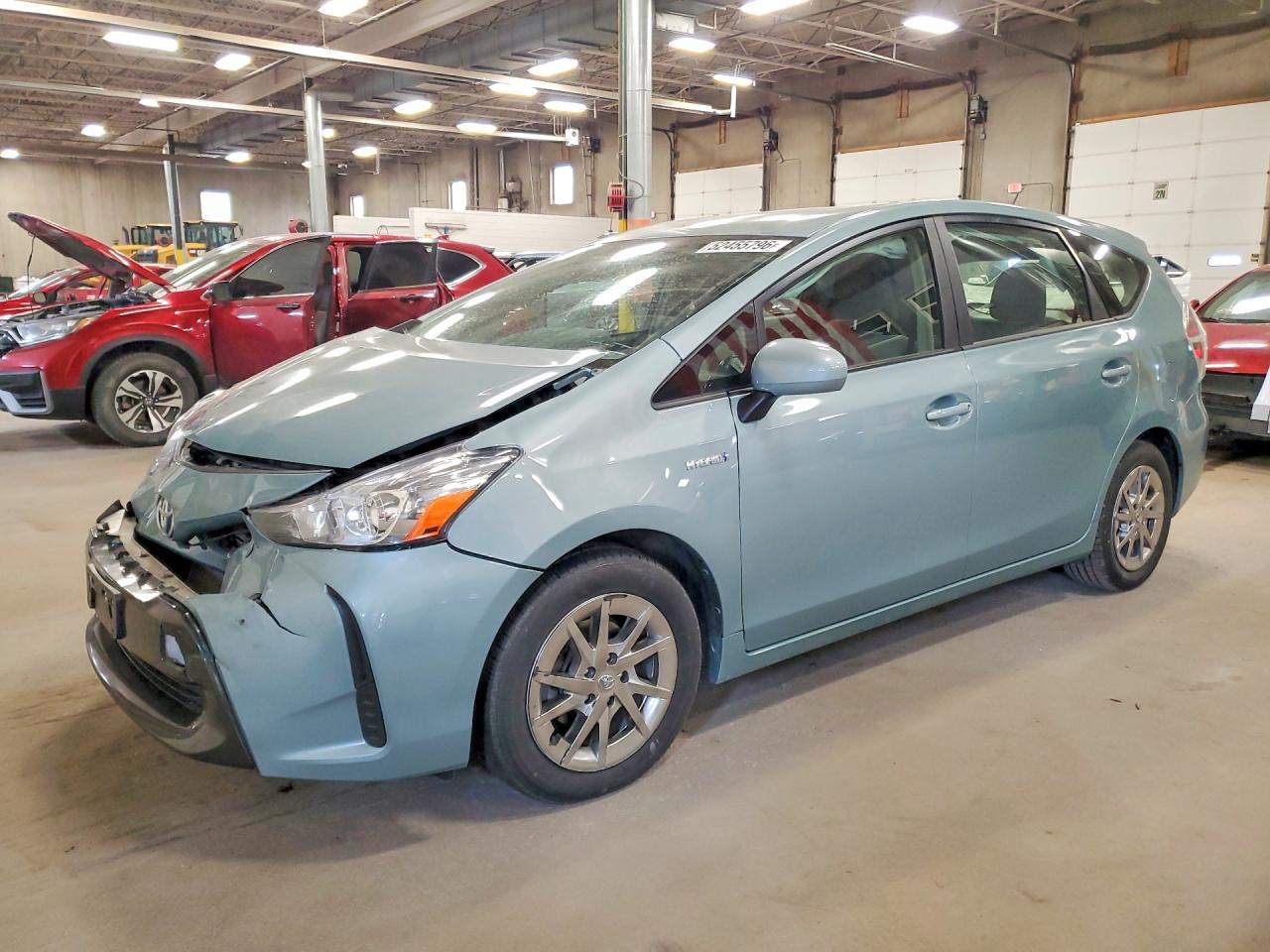 2015 Toyota Prius V VIN JTDZN3EU8FJ038861 COPART salvage auction — Front End, MN - CERT OF TITLE-SALVAGE, sold $2,500 on 2026-07-09 (photo 1)