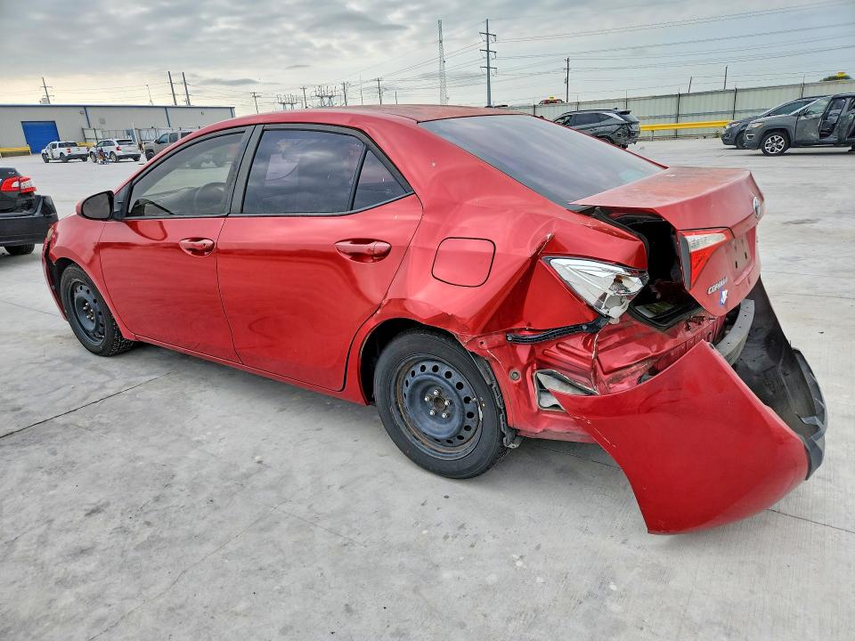 2014 Toyota Corolla VIN 5YFBURHE7EP019224 COPART salvage auction — REAR END, Tx - Salvage Vehicle Title, sold $1,000 on 2026-07-14 (photo 2)