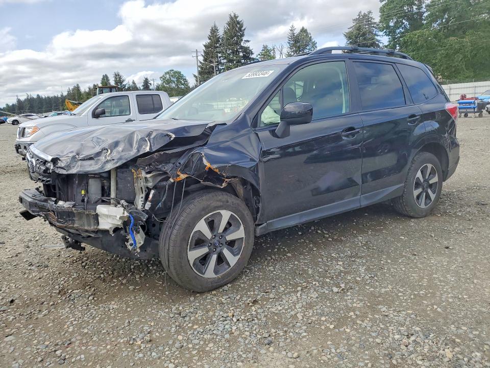 2018 Subaru Forester VIN JF2SJAGC5JH512983 COPART salvage auction — FRONT END, Salvage Title, sold $1,350 on 2026-07-10 (photo 1)