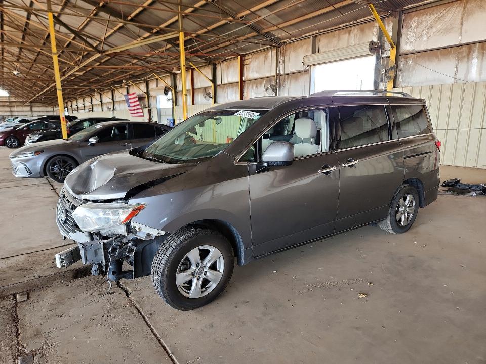 2017 Nissan Quest VIN JN8AE2KP0H9169894 COPART salvage auction — FRONT END, Az - Cert Of Title - Salvage, sold $900 on 2026-07-06 (photo 1)