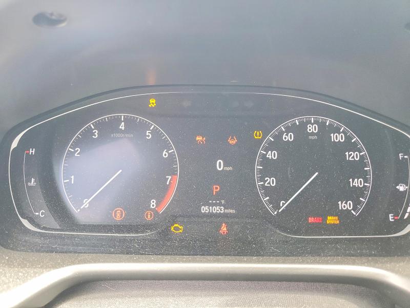 2021 Honda Accord VIN 1HGCV2F37MA007458 COPART salvage auction — VANDALISM, CA - SALVAGE CERTIFICATE, sold $7,400 on 2026-07-28 (photo 9)