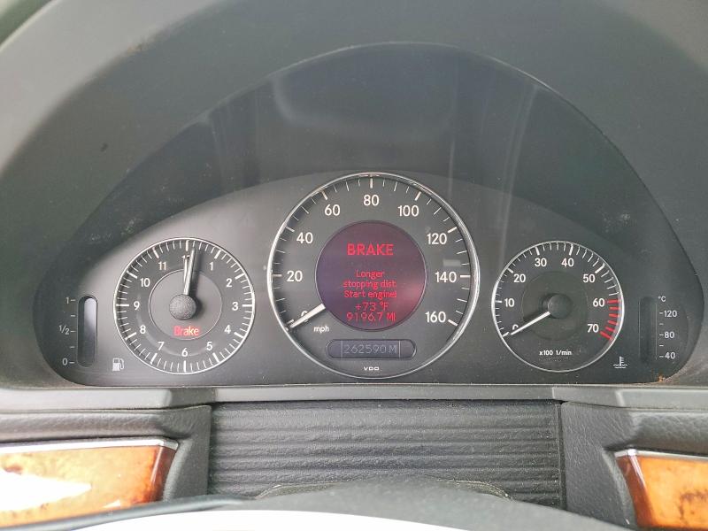 2003 Mercedes-benz E-klasse VIN WDBUF65J93A299697 COPART salvage auction — FRONT END, Sc - Cert Of Title-Salvage, sold $375 on 2026-07-27 (photo 9)