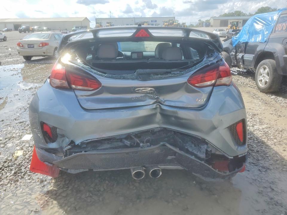 2019 Hyundai Veloster VIN KMHTH6AB1KU010472 COPART salvage auction — REAR END, Tn - Salvage Certificate, sold $2,550 on 2026-07-28 (photo 6)