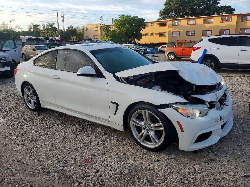 2015 BMW 4er VIN WBA3N3C57FK232452 COPART salvage auction — FRONT END, Fl - Cert Of Title Slvg Rebuildable, sold $3,250 on 2026-08-04 (photo 4)