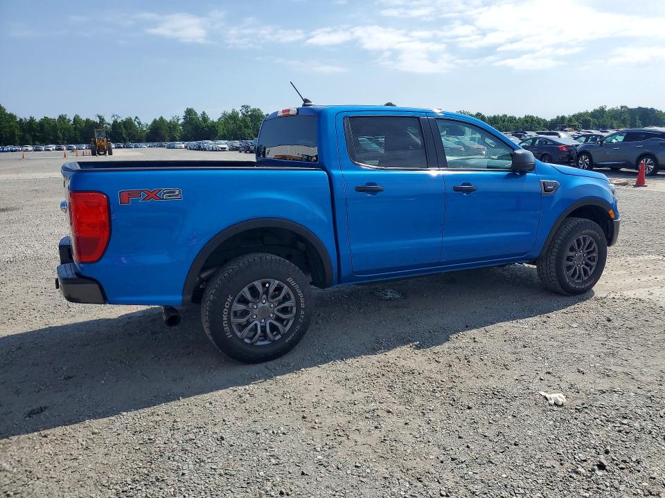 2021 Ford Ranger VIN 1FTER4EH7MLD57133 COPART salvage auction — FRONT END, Nc - Salvage Certificate Of Title, sold $7,700 on 2026-07-27 (photo 3)