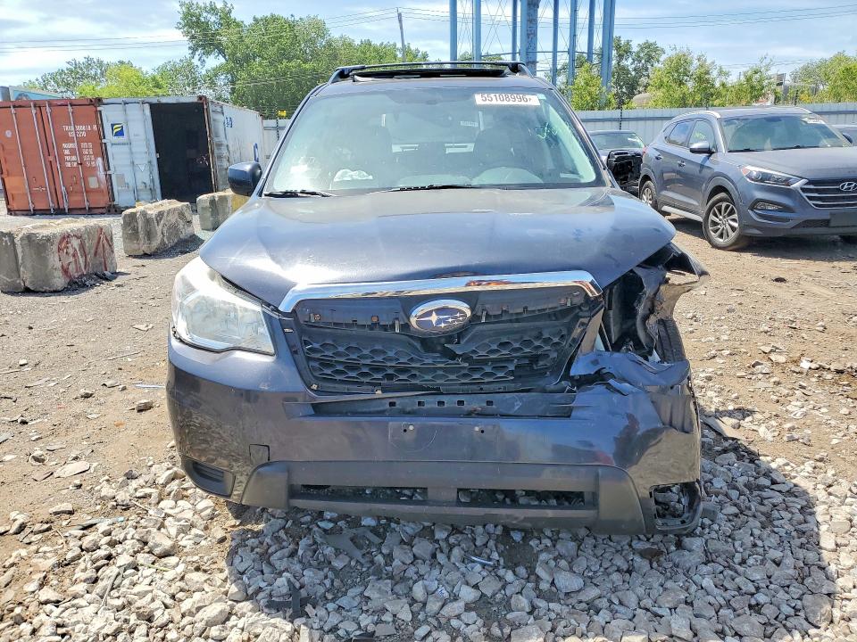 2014 Subaru Forester VIN JF2SJAGC4EH430538 COPART salvage auction — FRONT END, IL - SALVAGE CERTIFICATE, sold $550 on 2026-07-08 (photo 5)