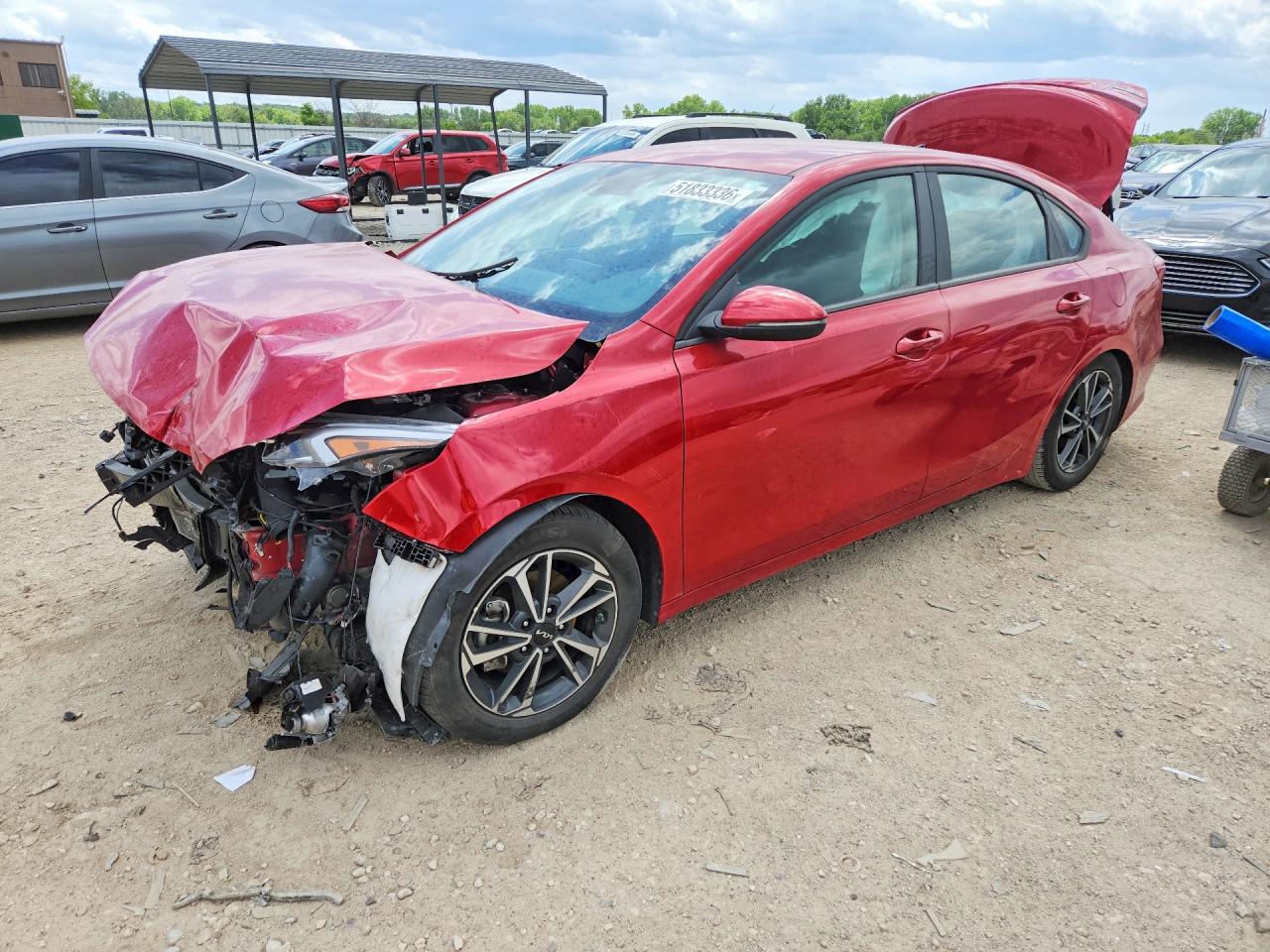 2024 Kia Forte VIN 3KPF24AD1RE804812 COPART salvage auction — Front End, MO - SALVAGE CERTIFICATE OF TITLE, sold $1,450 on 2026-06-25 (photo 1)