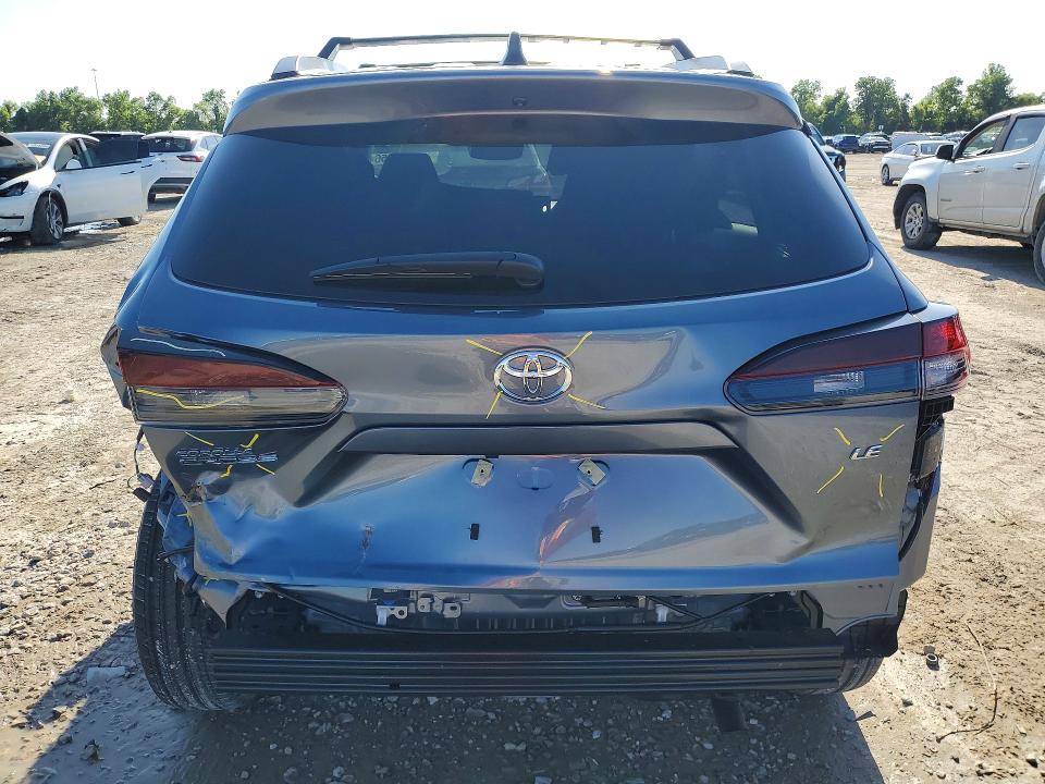 2026 Toyota Corolla cross VIN 7MUCAAAG7TV197378 COPART salvage auction — REAR END, Tx - Salvage Vehicle Title, sold $1,600 on 2026-07-21 (photo 6)