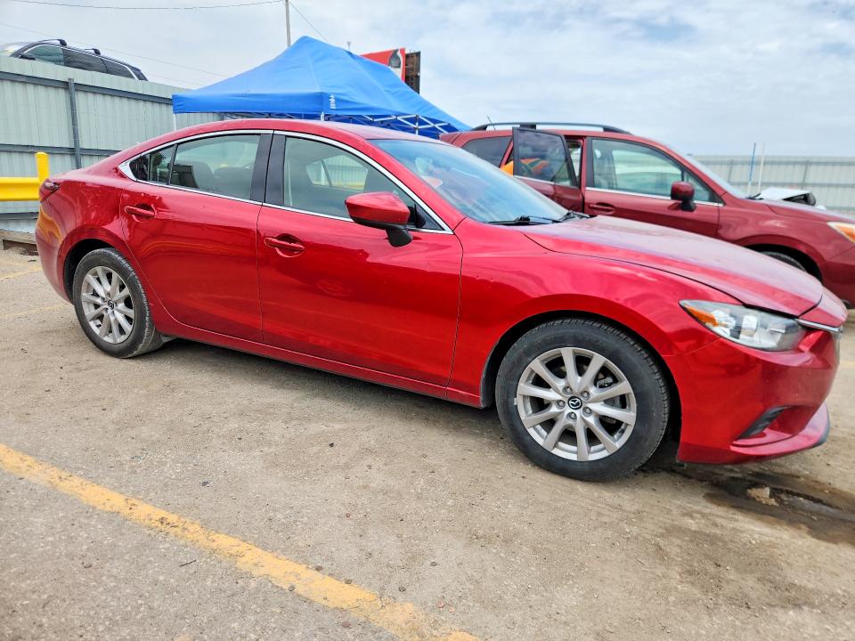 2016 Mazda 6 VIN JM1GJ1U52G1407376 COPART salvage auction — HAIL, Ks - Cert Of Title-Salvage, sold $1,950 on 2026-07-08 (photo 4)