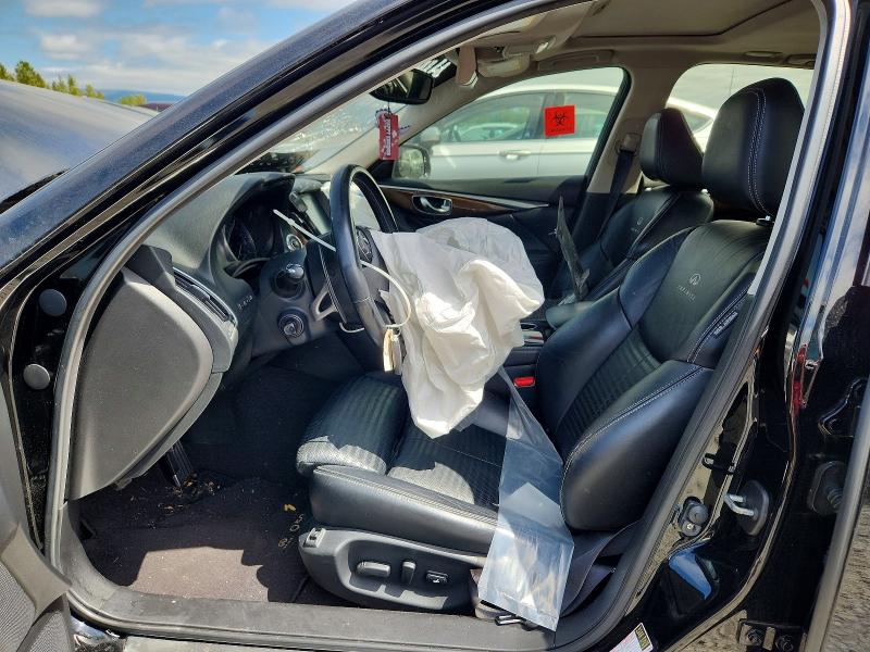 2014 Infiniti VIN JN1BV7AP2EM671526 COPART salvage auction — FRONT END, Or - Salvage Title Certificate, sold $200 on 2026-07-21 (photo 7)