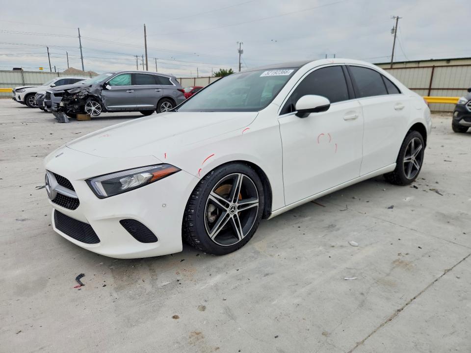 2019 Mercedes-benz A-klasse VIN WDD3G4EBXKW026833 COPART salvage auction — FRONT END, Tx - Salvage Vehicle Title, sold $5,500 on 2026-07-17 (photo 1)