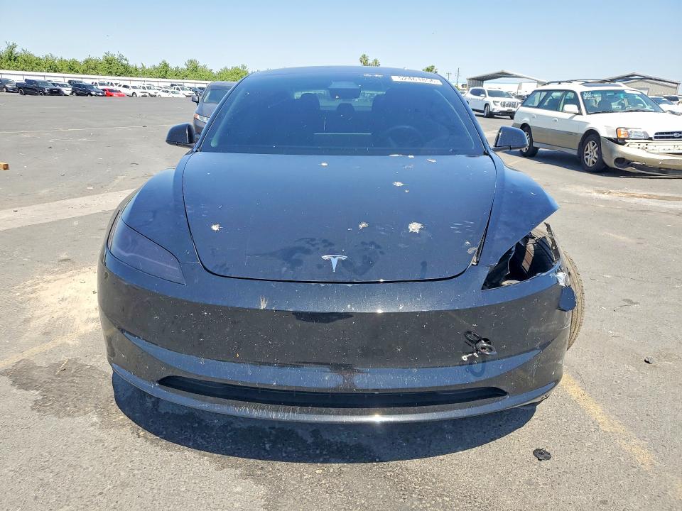 2025 Tesla VIN 5YJ3E1EA4SF035215 COPART salvage auction — REAR END, Ca - Salvage Certificate, sold $9,800 on 2026-07-23 (photo 5)
