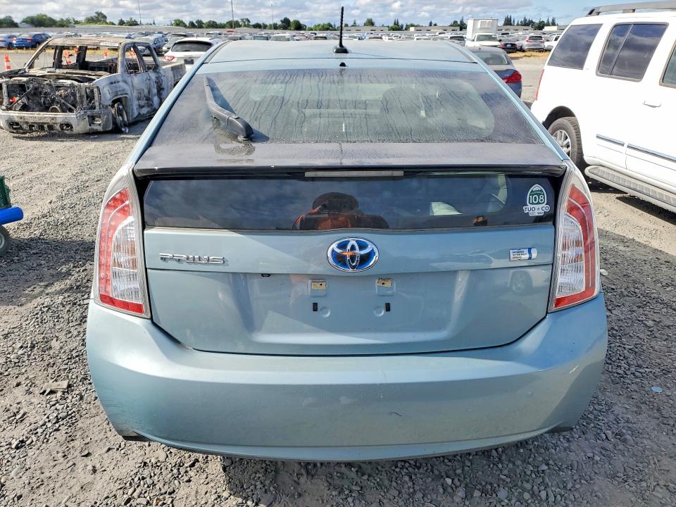 2014 Toyota Prius VIN JTDKN3DUXE1861941 COPART salvage auction — FRONT END, Ca - Salvage Certificate, sold $3,950 on 2026-07-07 (photo 6)