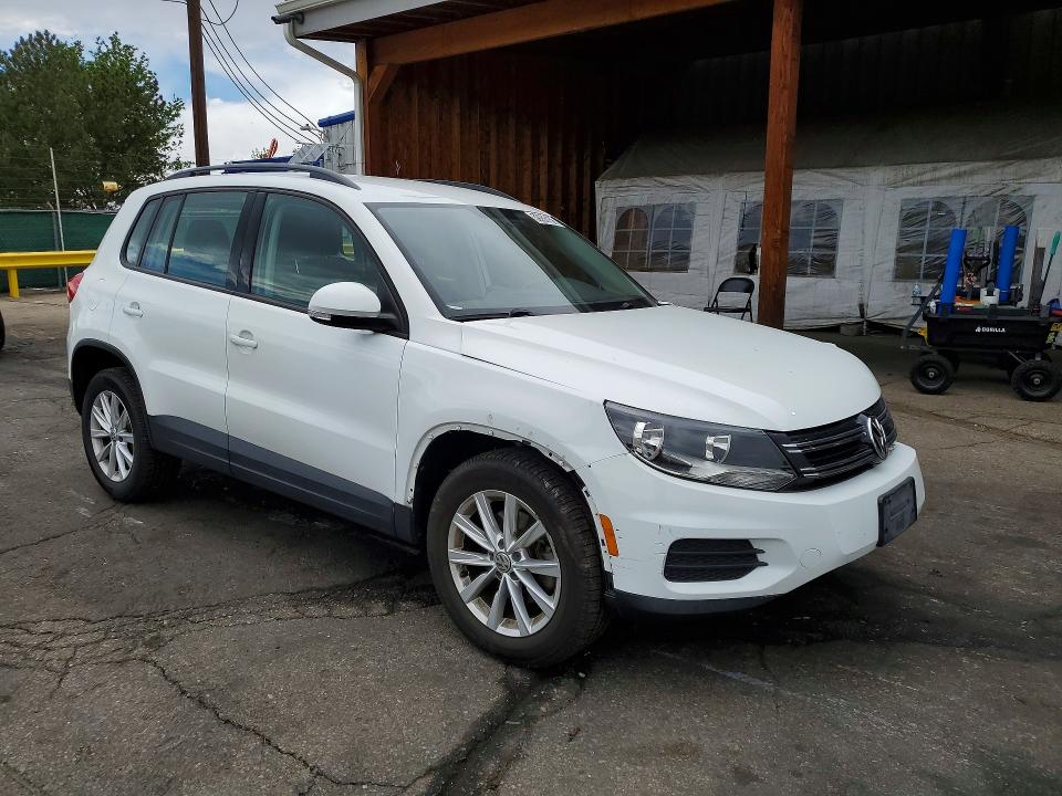 2017 Volkswagen Tiguan VIN WVGBV7AX7HK045513 COPART salvage auction — FRONT END, Co - Public - Salvage Title, sold $1,350 on 2026-07-14 (photo 4)