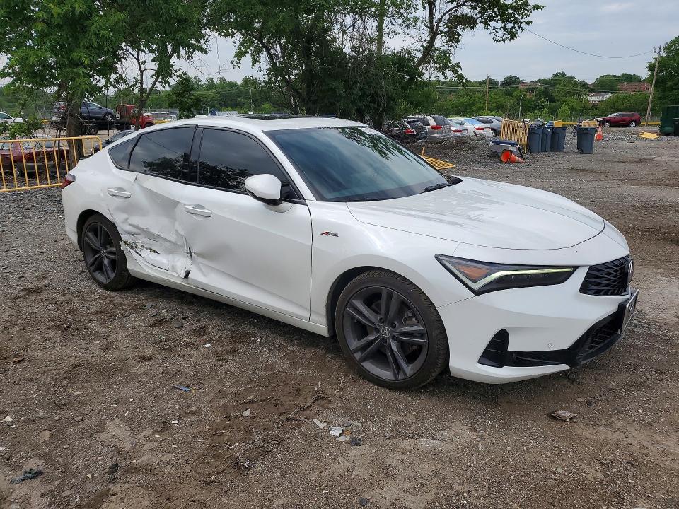 2024 Acura Integra VIN 19UDE4H66RA023617 COPART salvage auction — SIDE, Md - Cert Of Salvage > 75% Damage, sold $9,200 on 2026-07-28 (photo 4)