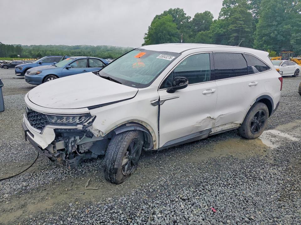 2021 Kia Sorento VIN 5XYRGDLC9MG031893 COPART salvage auction — FRONT END, Nc - Salvage Certificate Of Title, sold $6,200 on 2026-07-09 (photo 1)